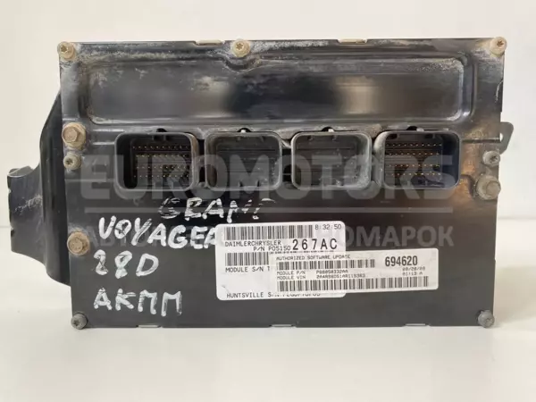 Блок управления автоматической коробкой передач Chrysler Voyager 2.8crd 2008-2016 05150267AC it-11336 Дизель euromotors.com.ua