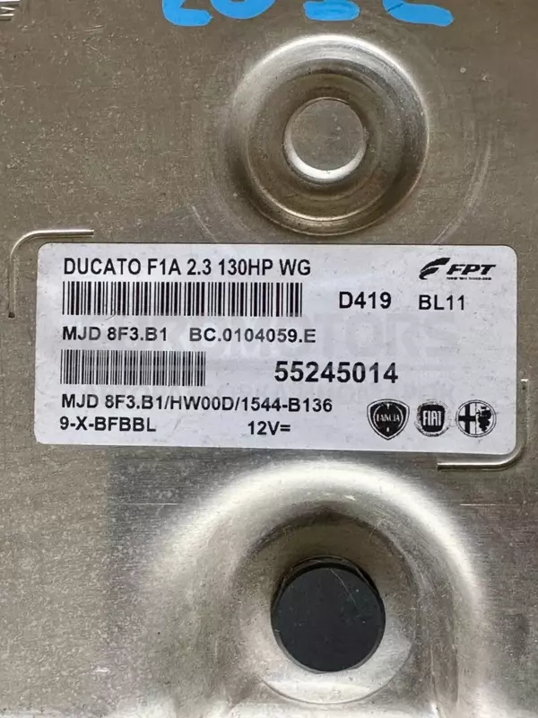 Блок управления двигателем (полный комплект зажигания) Fiat Ducato 2.3mjet (Euro-5) 2006-2014 55245014 it-10171 Дизель - 2