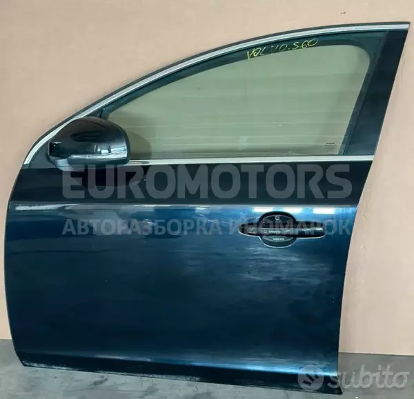 Ліві передні двері Volvo S60 2.0td D3 2010-2018 it-10257 Дизель euromotors.com.ua