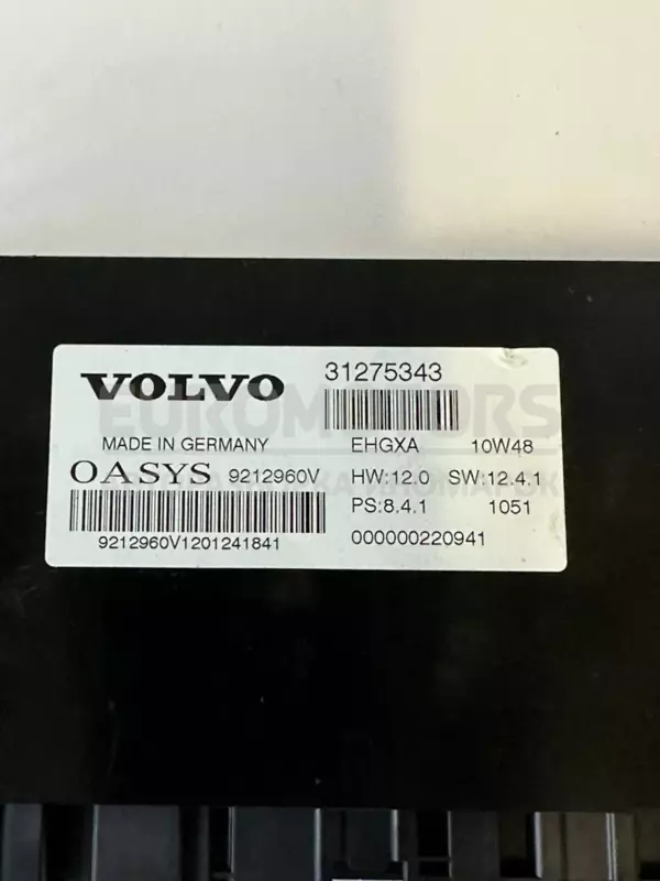 Блок управления подъемно-сдвижной крышей Volvo C70 2.0td 2006-2013 31275343 it-10322 Дизель - 2