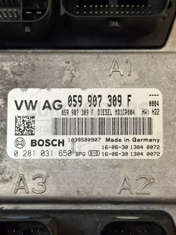 Блок керування двигуном Audi A4 3.0tdi (B9) 2015-2023 059907309F it-10370 Дизель - 2
