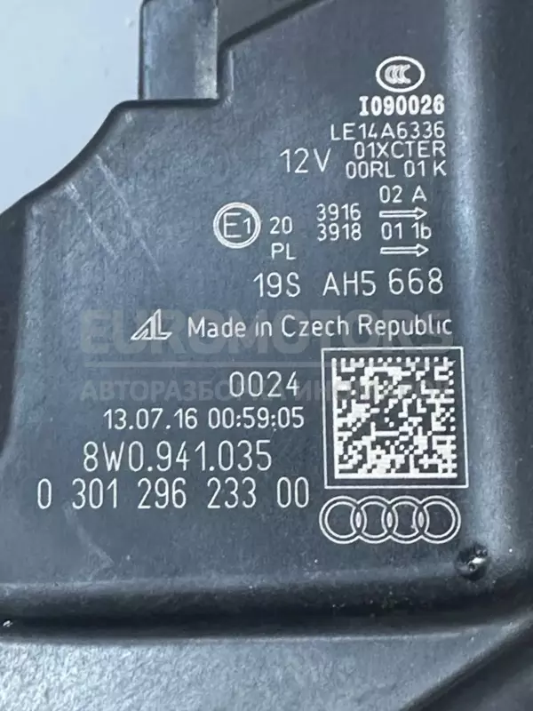 Левая полностью светодиодная матричная фара Audi A4 3.0tdi (B9) 2015-2023 8W0941035 it-10449 Дизель - 10