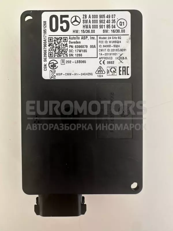 Радарный датчик Дистроник Mercedes A-class 1.5cdi (W176) 2012-2018 A0009054907 it-10455 Дизель euromotors.com.ua