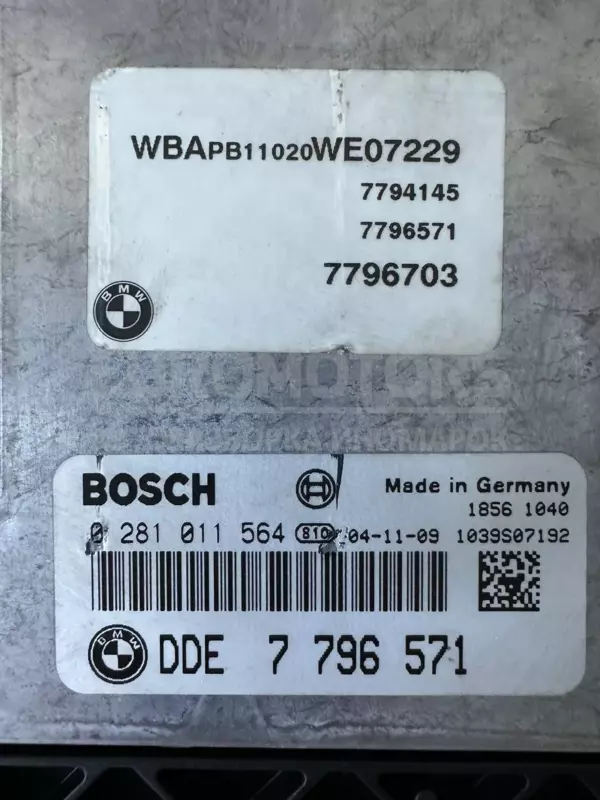 Блок керування двигуном BMW X3 2.0td (E83) 2004-2010 DDE7796571 it-10471 Дизель - 2