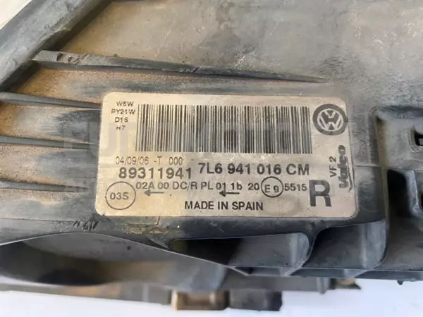 Права ксенонова фара VW Touareg 3.0tdi 2002-2010 7L6941016CM it-10607 Дизель - 4