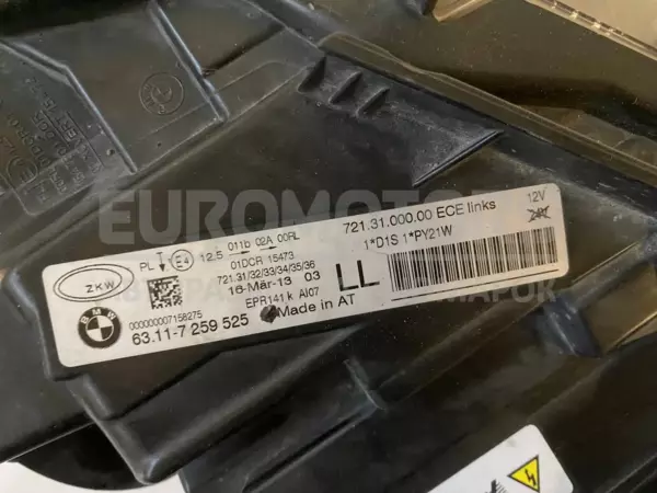 Ліва ксенонова фара BMW 3 2.0tdi (F30/F31) 2012-2019 7259525 it-10700 Дизель - 6