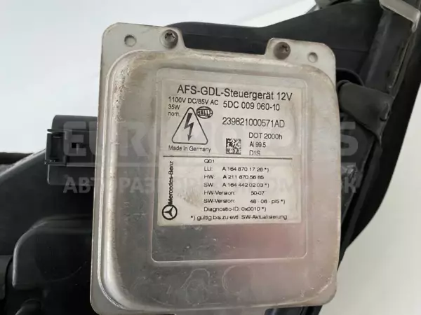 Левая ксеноновая фара Mercedes M-Class 3.0cdi (W164) 2005-2011 A1648207361 it-10764 Дизель - 4