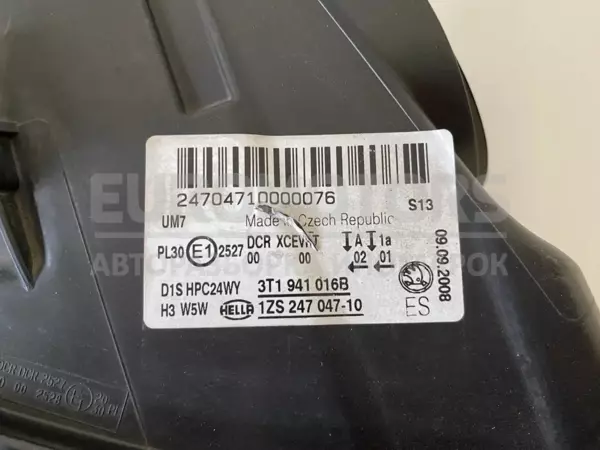 Правая биксеноновая фара Skoda Superb 2.0tdi 2008-2015 3T1941016B it-10770 Дизель - 8