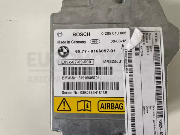 Блок управления AIRBAG BMW 1 2.0tdi (E81/E87) 2004-2011 9166057-01 it-10972 Дизель - 2