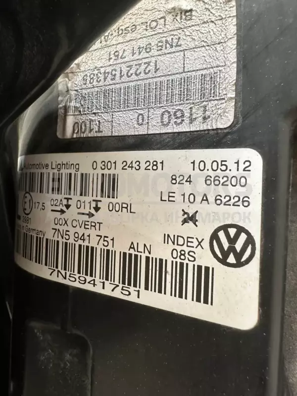 Левая биксеноновая фара Seat Alhambra 2.0tdi 2010 7N5941751 it-11085 Дизель - 13