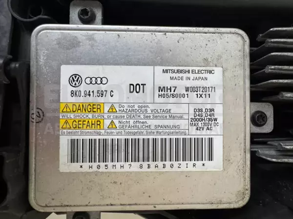 Ліва ксенонова фара Audi A1 1.6tdi 2010 8X0941003M it-11143 Дизель - 9