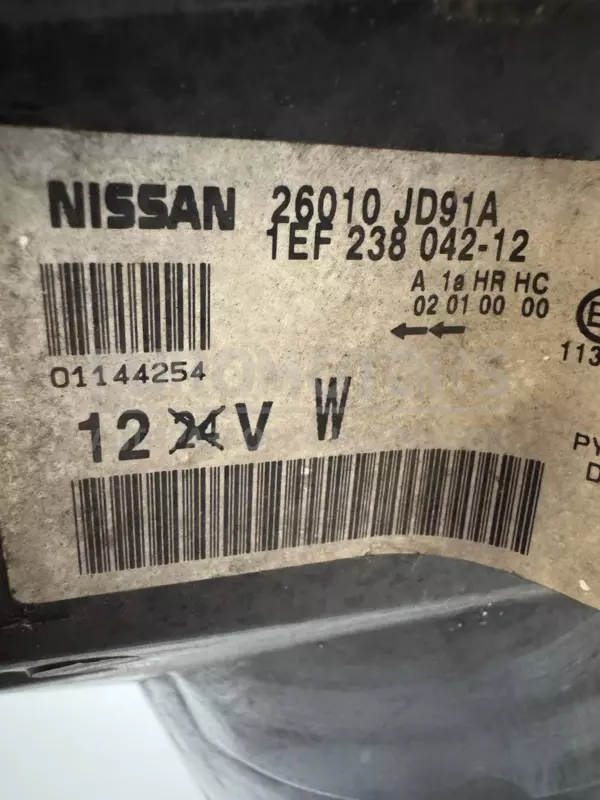 Правая ксеноновая фара Nissan Qashqai 2.0dCi 2007-2014 26010JD91A it-11165 Дизель - 5