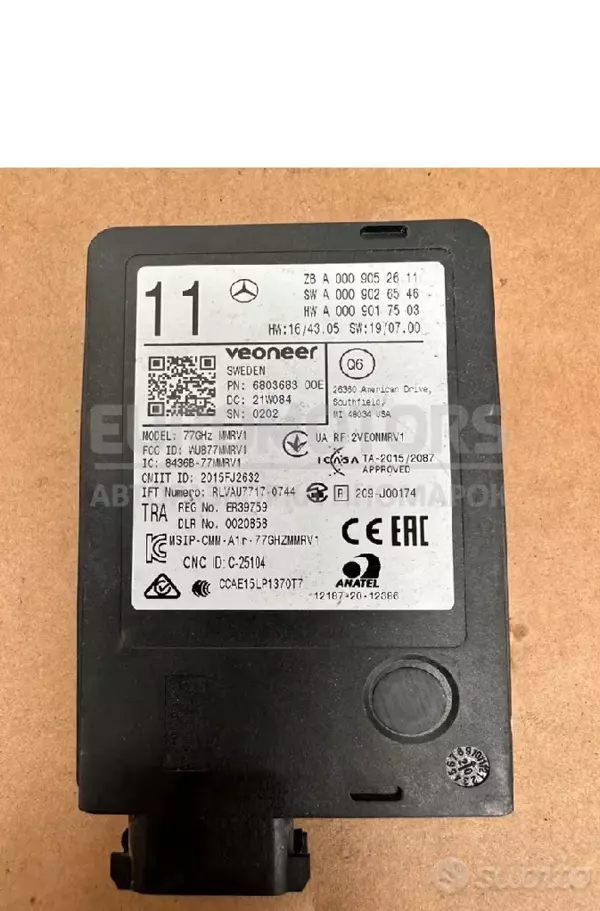 Радарный датчик слепых зон Mercedes EQC (N293) 2019-2023 A0009052611 it-10065 euromotors.com.ua