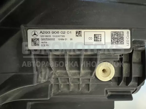 Права світлодіодна фара Mercedes EQC (N293) 2019-2023 a2939060201 it-10506 - 5