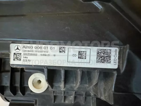 Ліва світлодіодна фара Mercedes EQC (N293) 2019-2023 a2939060101 it-10507 - 5