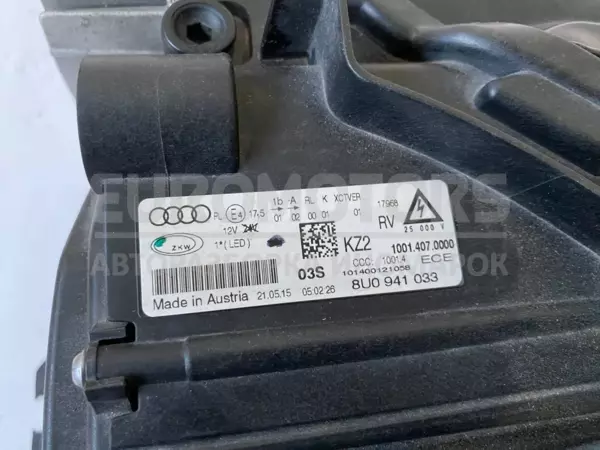Левая биксеноновая динамическая светодиодная фара Audi Q3 2.0tdi 2012 8U0941033 it-10699 Дизель - 6