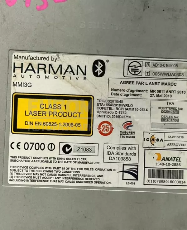 Автомобільне радіо CD+MP3/DVD/GPS Audi A6 3.0tdi (C7) 2011 4G0035666H it-11102 Дизель - 3