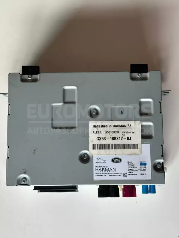 Блок управления мультимедийным радио/CD/DVD/GPS Land Rover Discovery Sport 2.0d 2014-2019 GX53-18K812-BJ it-10150 Дизель euromotors.com.ua