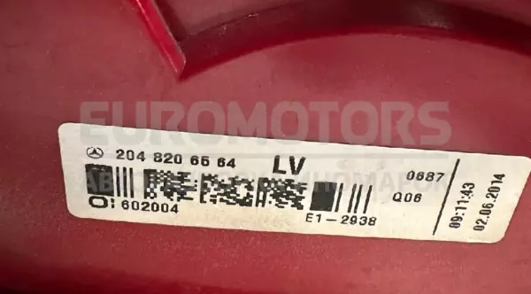 Задний правый светодиодный фонарь (SW) Mercedes C-class 2.2cdi (W204) 2007-2015 A2048206564 it-10195 Дизель - 4