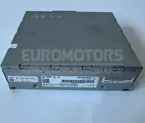 Блок керування магнітолою CD/DVD/GPS/Навігатор Audi A6 3.0tdi (C6) 2004-2011 4G0035056B it-10407 Дизель euromotors.com.ua