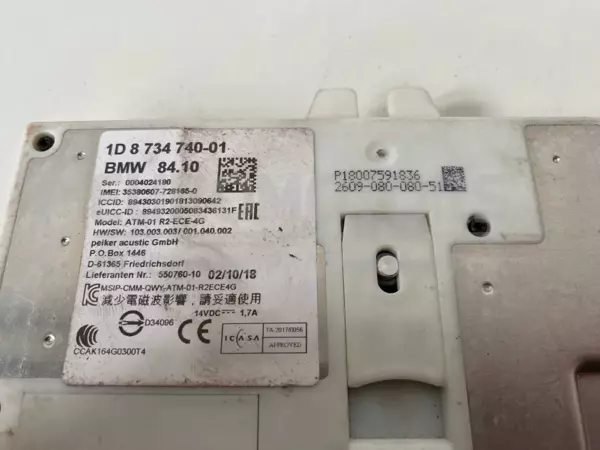 Блок керування телематичного модуля BMW 2 1.5 12V turbo (F45) 2014-2021 1D8734740-01 it-10800 Бензин - 3