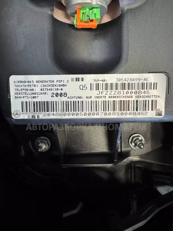 Центральна панель приладів із подушкою безпеки Mercedes C-class 2.2cdi (W204) 2007-2015 305428499 it-11443 Дизель - 4
