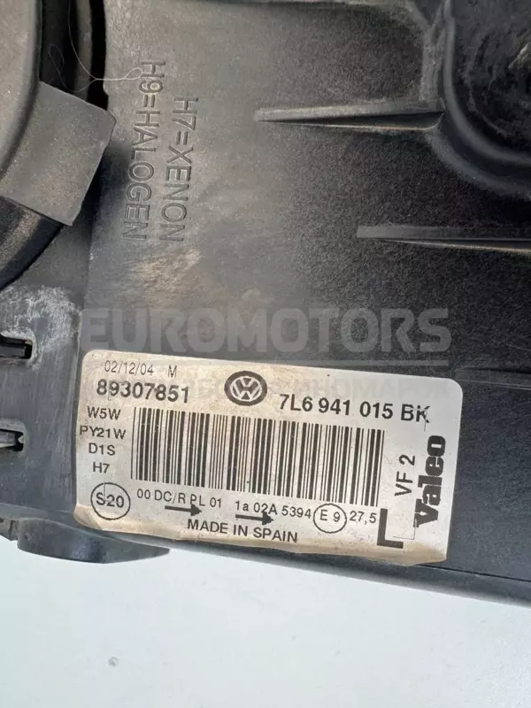 Левая ксеноновая фара VW Touareg 2.5tdi 2002-2010 7L6941015BK it-11523 Дизель - 5