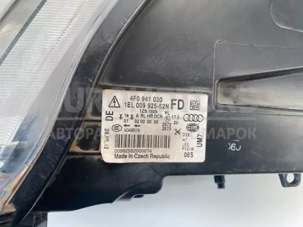Правая светодиодная фара Audi A6 3.0tdi (C6) 2004-2011 4F0941030 it-11536 Дизель - 7