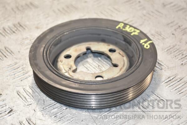 Шків коленвала демпферний 6 потічків Peugeot 307 1.6 16V 2001-2008 0515R8 382882 euromotors.com.ua