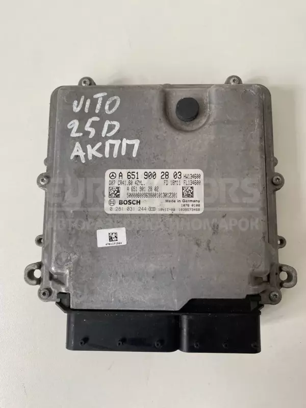 Блок керування двигуном Mercedes Vito 2.2cdi (W447) 2014 A6519012802 it-11597 Дизель euromotors.com.ua
