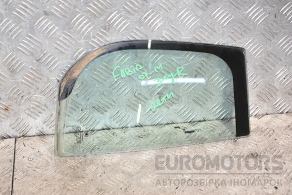 Стекло двери заднее правое треугольник Skoda Fabia 2007-2014 383724 euromotors.com.ua