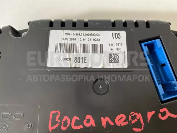 Спидометр на панели приборов Seat Ibiza 1.4 16V TSI 2008-2017 6J0920801E it-11903 Бензин - 7