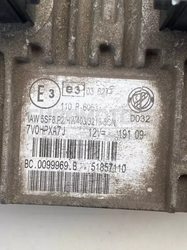 Блок управления двигателем (полный комплект зажигания) Fiat Grande Punto 1.4 2005 E3036277 it-11990 Бензин - 5