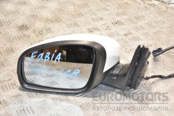 Дзеркало ліве електр 5 пинов Skoda Fabia 2007-2014 5J1857501BF 384524 euromotors.com.ua