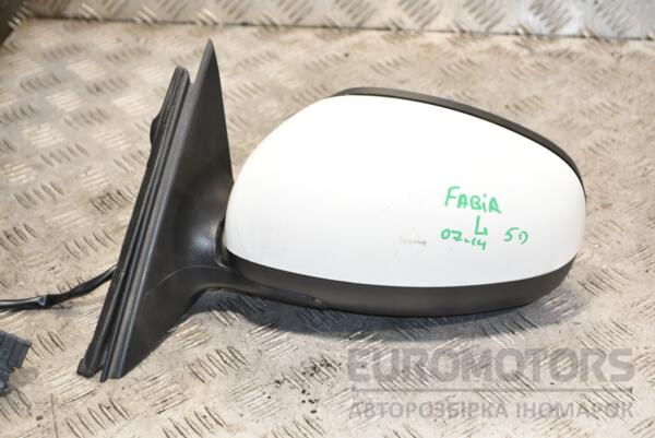 Дзеркало ліве електр 5 пинов Skoda Fabia 2007-2014 5J1857501BF 384524 - 2