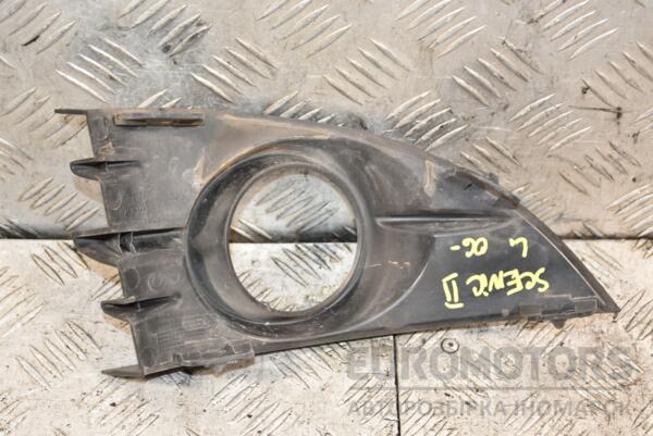 Накладка бампера под птф левая 06- Renault Scenic (II) 2003-2009 P0009764 385113 - 2