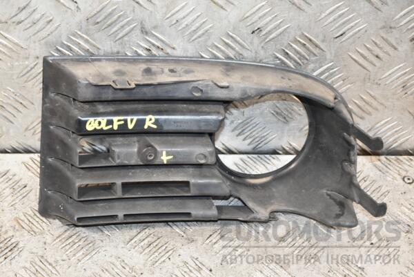 Накладка бампера под птф правая VW Golf (V) 2003-2008 1K0853666B 385129 - 2