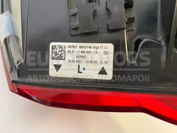 Левый светодиодный задний фонарь BMW 1 2.0tdi (F40) 2019-2024 7450643 it-11293 Дизель - 10