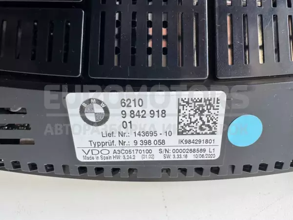 Панель приладів BMW X3 2.0 16V (G01) 2017 9398058 it-12216 Бензин - 2