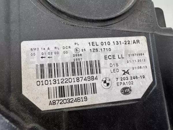 Правая фара БИКСЕНОНОВАЯ BMW 5 3.0tdi (F10/F11) 2009-2016 1EL010131-22 it-12218 Дизель - 5