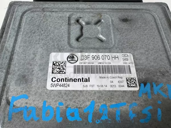 Блок керування двигуном Skoda Fabia 1.2tfsi 2007-2014 03F906070HH it-12249 Бензин - 3