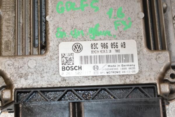 Блок керування двигуном VW Golf 1.6 16V FSI (V) 2003-2008 0261S02117 387586 - 2