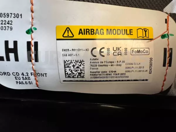 Подушка безпеки лівого сидіння Ford Galaxy 2.5 2015 EM2B-R611D11-AD it-12526 - 2