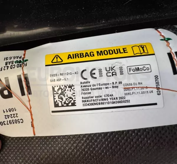 Подушка безпеки правого сидіння Ford Galaxy 2.5 2015 EM2B-R611D10-AD it-12527 - 2