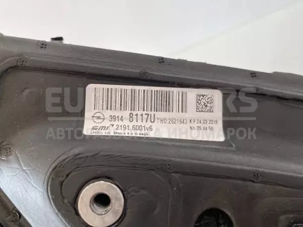 Ліве дзеркало Opel Insignia 1.6cdti 2017 39148117U it-12553 Дизель - 5