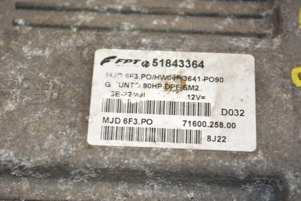 Блок керування двигуном Fiat Grande Punto 1.3Mjet 2005 51843364 390543 - 2