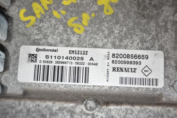 Блок керування двигуном Renault Sandero 1.4 8V 2007-2013 S110140025A 390678 - 2