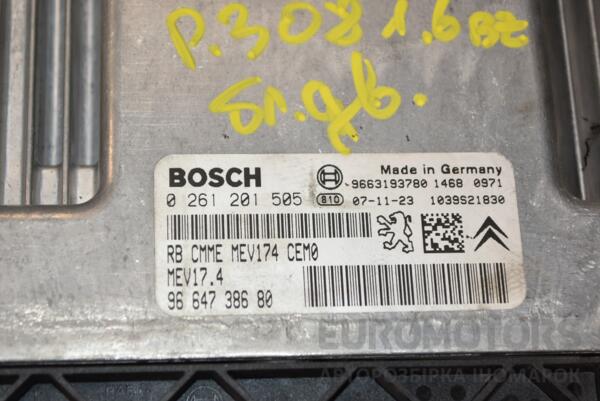 Блок управления двигателем Peugeot 308 1.6 16V 2007-2015 0261201505 391875 - 2