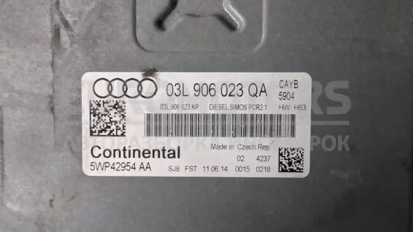 Блок управления двигателем Audi A1 1.6tdi 2010 03L906023QA it-12860 Дизель - 3