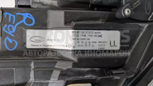 Права біксенонова фара BMW 3 2.0tdi (E90/E91) 2005-2013 665.62.100.02 it-12880 Дизель - 4
